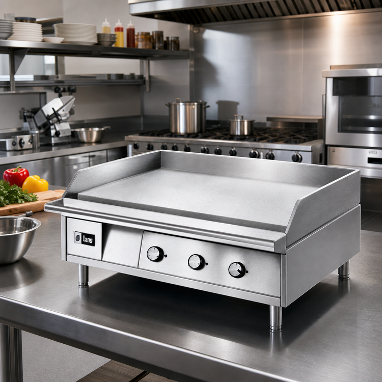 Product image #3 for Lang LG Series 24-Inch Heavy Duty Electric Countertop Chrome Griddle