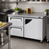Thumbnail image #2 for Turbo Air Super Deluxe Two-Section Undercounter Freezer with 2 Drawers and 1 Right-Hinged Door, 60 1/4-Inch