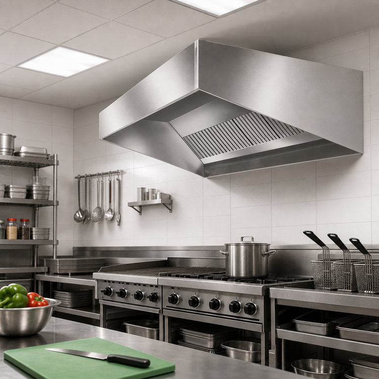 Product image #2 for SpecAir HES96-66 Short Front Wall Type Exhaust-Only Ventilation Hood, 66 Inches Wide