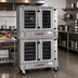 Thumbnail image #2 for Southbend Platinum Series Full-Size Standard-Depth Double Deck Gas Convection Oven with Standard Controls and Independent Doors