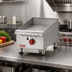 Thumbnail image #2 for Omcan Countertop Stainless Steel Natural Gas Griddle with Thermostatic Control, 15-Inch x 20-Inch Cooking Area, 1 Burner