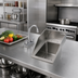 Thumbnail image #2 for John Boos Pro-Bowl Drop-In Hand Sink with Economy Gooseneck Faucet, 1-Compartment, 10 x 14 x 10 Inch Bowl, Stainless Steel