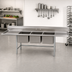 Thumbnail image #2 for Eagle Group S16 Series 3-Compartment 304 Stainless Steel Sink with Dual Drainboards, 115 Inch Wide