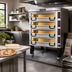 Thumbnail image #2 for PizzaMaster PM 724ED 4-Deck Electric Pizza Deck Oven with Ceramic Clay Stones