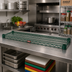 Thumbnail image #2 for Eagle Group Valu-Gard Quad-Adjust 60-Inch x 21-Inch Wire Shelf, Green Epoxy Finish, 600 lb Capacity
