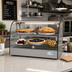 Thumbnail image #2 for KoolMore Countertop Hot Food Display Warmer, 1.7 Cu. Ft., 2-Shelf Self-Service, Curved Glass