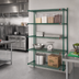 Thumbnail image #2 for Eagle Group Valu-Gard 4-Tier Add-On Wire Shelving Unit, 48 x 24 x 74 Inches, Green Epoxy
