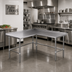 Thumbnail image #2 for John Boos L-Shaped Stainless Steel Corner Work Table with 1-1/2-Inch Rear Up-Turn