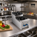 Thumbnail image #2 for Comstock-Castle SUFHP12 Countertop Gas Step-Up Saute Hot Plate, 2-Burner, 12-Inch Wide