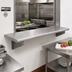 Thumbnail image #2 for Eagle Group Pass-Thru Wall Shelf, 96 Inch x 24 Inch, Stainless Steel, 12 Inch Max Wall Thickness