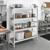 Thumbnail image #2 for Fermostock 4-Tier Stationary Starter Shelving Unit, 42W x 18D x 66H, Removable Polymer Inserts