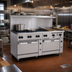 Thumbnail image #2 for Vulcan Endurance 72-Inch Gas Restaurant Range with 8 Open Burners, 24-Inch Griddle, and Dual Convection Ovens