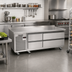 Thumbnail image #3 for Vulcan Achiever ARS48 48-Inch One-Section Self-Contained Refrigerated Base with 2 Drawers and Marine Edge Stainless Steel Top