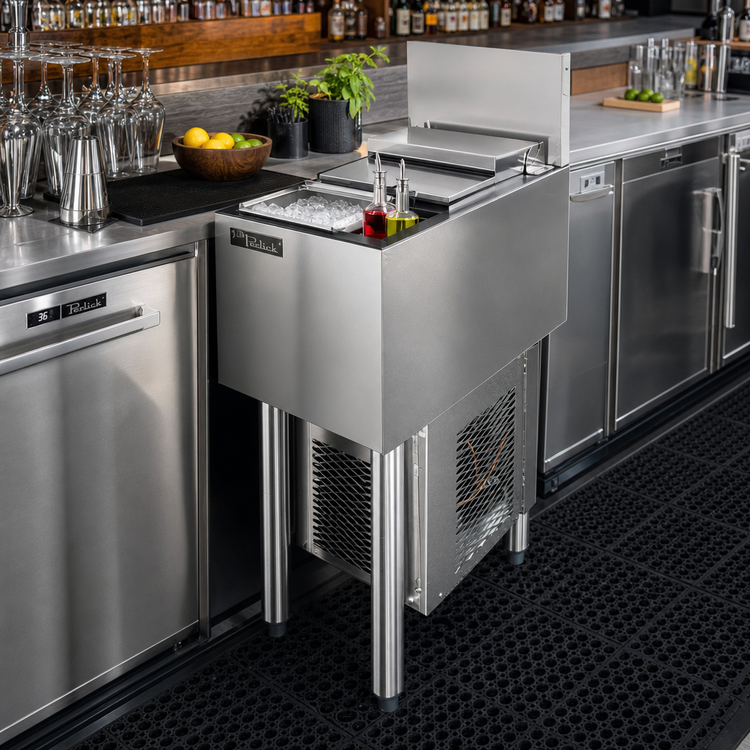 Product image #2 for Perlick Tobin Ellis Signature Modular Ice Vault Bar Ice Bin, 12 Inch Wide