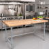 Thumbnail image #2 for John Boos HNB11 96-Inch x 30-Inch Northern Hard Rock Maple Wood Top Work Table with Galvanized Base