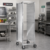 Thumbnail image #2 for Cres Cor Full-Height Mobile Correctional Utility Pan Rack with Reinforced Closed Sides, End Loading