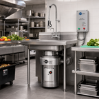 Thumbnail image #2 for InSinkErator SS-200™ SS-200-15B-CC101 2 HP Commercial Food Waste Disposer Package with 15-Inch Bowl, Stainless Steel, Programmable Controls
