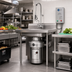 Thumbnail image #2 for InSinkErator SS-200 Medium Capacity 2 HP Complete Commercial Food Waste Disposer Package with 15-Inch Bowl and CC-101 Control Center