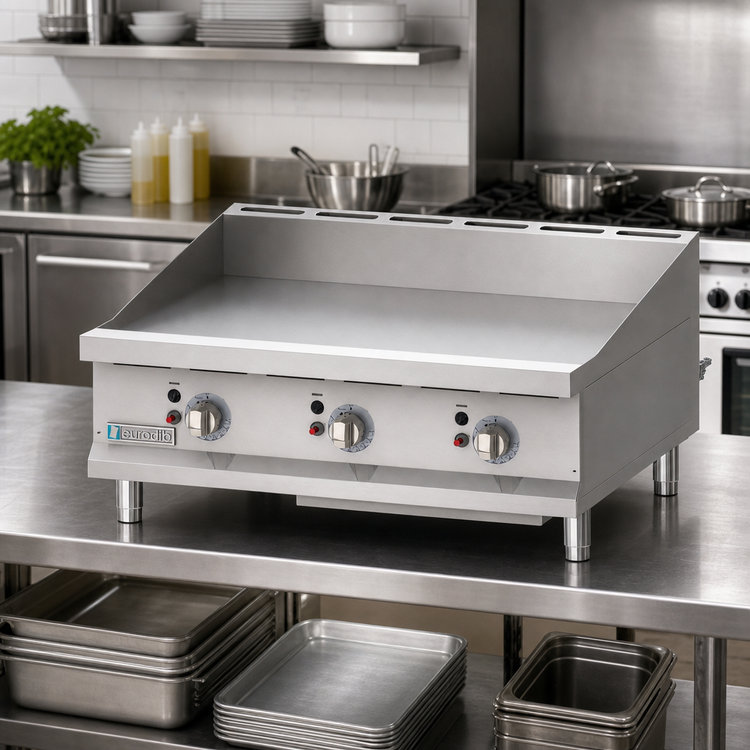 Product image #2 for Eurodib USA TG36T 36-Inch Gas Countertop Griddle with Thermostat Controls