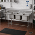 Thumbnail image #2 for Advance Tabco Regaline 3-Compartment Stainless Steel Sink with Left-Hand Drainboard, 94-3/8-Inch Overall Length