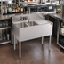 Thumbnail image #2 for Krowne Royal Series Two-Compartment Underbar Sink Unit with Right Drainboard, Swing-Spout Faucet, and 10-Inch Deep Bowls, 36 Inch x 19 Inch