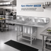 Thumbnail image #2 for Spec-Master FN Series Coved Corner Two-Compartment Sink with Right-Hand 36-Inch Drainboard