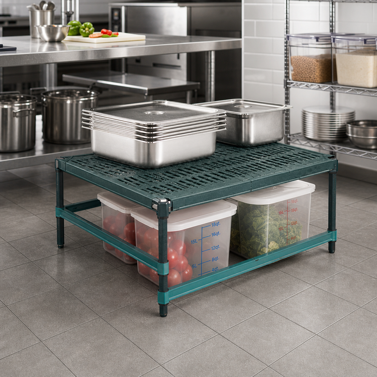 Product image #2 for QuadPlus Stationary Dunnage Rack, 24 x 18 x 14 Inches, 1000 lb Capacity