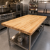 Thumbnail image #2 for Boos Block Northern Hard Rock Maple Blended Edge Grain Kitchen Countertop, 96 x 48 x 1-3/4 Inch, Varnique Finish