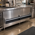 Thumbnail image #2 for Glastender 50-Inch Single Speed Rail, Stainless Steel, Open Step-and-Rail Design