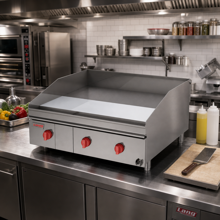 Product image #2 for Lang LG Series 60-Inch Countertop Gas Griddle with 1-Inch Chrome Plate and Solid State Controls