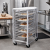 Thumbnail image #2 for Winco Clear PVC Half-Height Sheet Pan Rack Cover for 10-Tier Racks