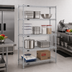 Thumbnail image #2 for Redipak 4-Tier Wire Shelving Unit with QuadTruss Shelves, 48 x 24 x 74 Inches
