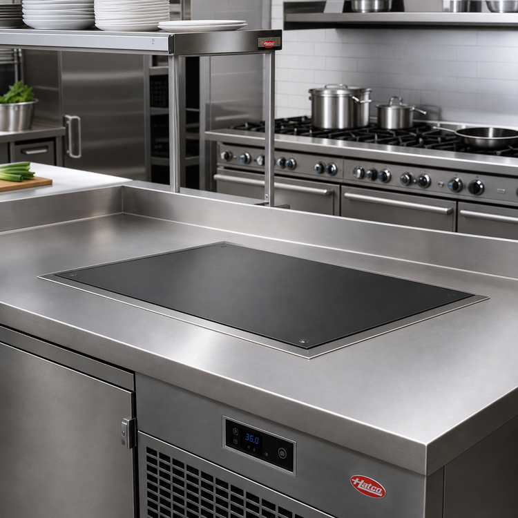 Product image #2 for Hatco HCSBFR-36-S Built-In Flush Top Hot/Cold Shelf, 36" x 24" Surface, Remote Refrigeration, Hardcoat Aluminum