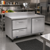 Thumbnail image #2 for Victory Refrigeration 60-Inch Two-Section Worktop Freezer Counter with 1 Door and 2 Drawers