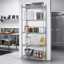 Thumbnail image #2 for EAGLEbrite 5-Tier Stationary Wire Shelving Starter Unit, 36 x 24 x 74 Inches, Zinc Finish