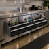 Thumbnail image #2 for Glastender 53-Inch Underbar Double Speed Rail, Stainless Steel