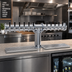 Thumbnail image #2 for Glastender 12-Faucet Countertop Air-Cooled Pipe Tee Draft Dispensing Tower