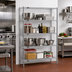 Thumbnail image #2 for Red-i-Pak 4-Tier Stationary Wire Shelving Unit, 48 x 18 x 63 Inches, EAGLEbrite Zinc Finish