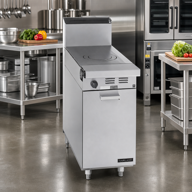Product image #2 for Garland Master Series 17-Inch Modular Add-A-Unit Gas Single Hot Top Range, Front-Fired, 45,000 BTU
