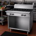 Thumbnail image #2 for Garland Cuisine Series 36-Inch Heavy Duty Four-Burner Gas Open Burner Range with Storage Base