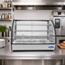 Thumbnail image #2 for Atosa CHDC-56 Countertop Heated Display Case with Curved Front Glass and Rear Sliding Doors