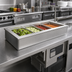 Thumbnail image #2 for Delfield LiquiTec Narrow Line Drop-In 4-Pan Full-Size Cold Food Well, Self-Contained Refrigerated