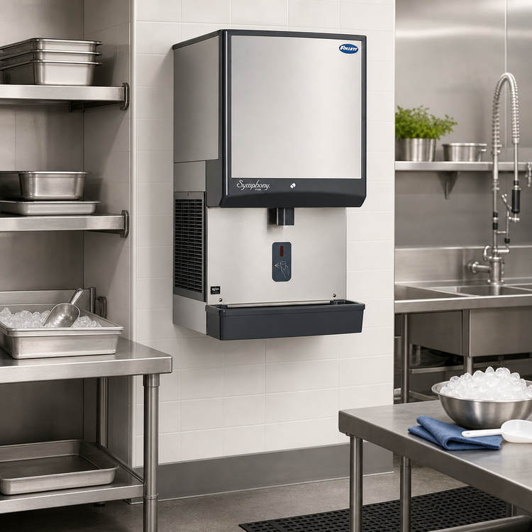 Product image #2 for Symphony Plus 25HI414A-SI-DP Wall Mount Ice-Only Dispenser with Drain Pan