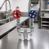 Thumbnail image #2 for T&S Brass 3/4 Inch Chrome-Plated Brass Mixing Valve Assembly for Washdown Stations