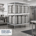 Thumbnail image #2 for Double-Deep Aluminum Keg Rack, 72W x 34D x 84H, 16-Keg Capacity