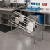 Thumbnail image #2 for John Boos Double-Sided Tubular Stainless Steel Sorting Shelf for Soiled Dish Tables, 120 x 30-1/2 x 32 Inches