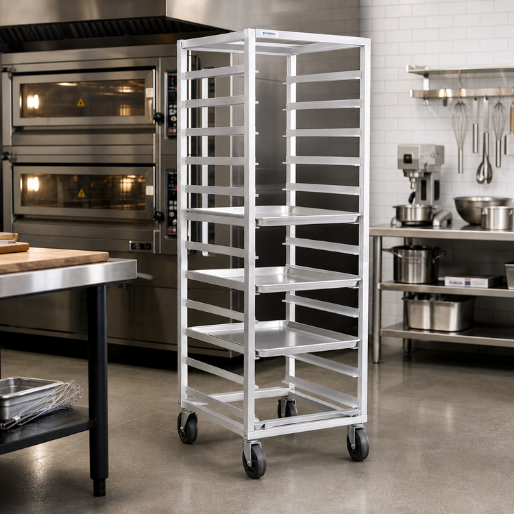 Product image #2 for Channel Manufacturing 401A-OR Standard Heavy-Duty Single-Section Aluminum End-Load Oven Rack, 20-Pan Capacity