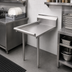 Thumbnail image #2 for Straight Clean Dish Table, 36 x 30 Inches, 9-Inch Backsplash