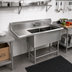 Thumbnail image #2 for John Boos Pro-Bowl 2-Compartment Commercial Sink with Left Drainboard, 18