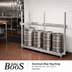Thumbnail image #2 for John Boos Aluminum Rear Keg Strap for 60-Inch W x 20-Inch D Keg Rack
